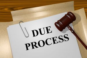 Render illustration of Due Process Title On Legal Documents