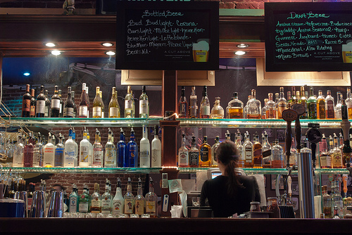 bars with naked bartender