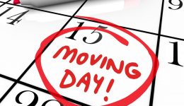 Moving Day Circled Calendar Important Date Reminder